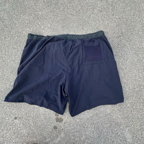 Vintage Speedo Swim Trunks Mens XL Navy Blue Lined Drawstring 90's Shorts - Picture 9 of 9